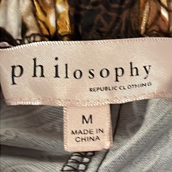 Medium Philosophy Republic pull on wide leg cheetah animal print flared pants - Picture 10 of 13